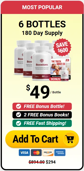 Buy Boostaro 6 bottle