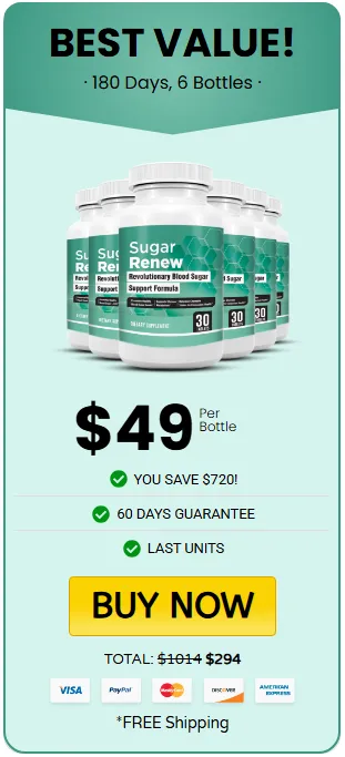 Sugar Renew 6 bottle