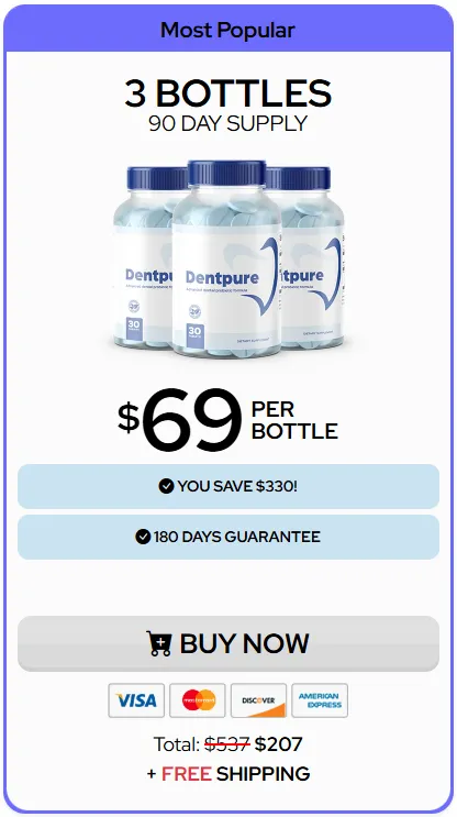 Dentpure 3 bottle