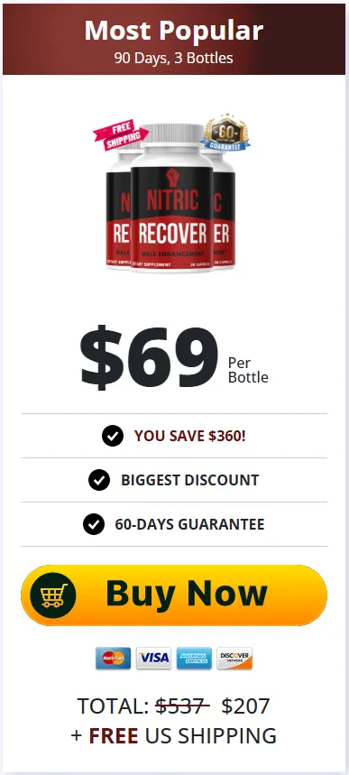 Nitric Recover 3 bottle