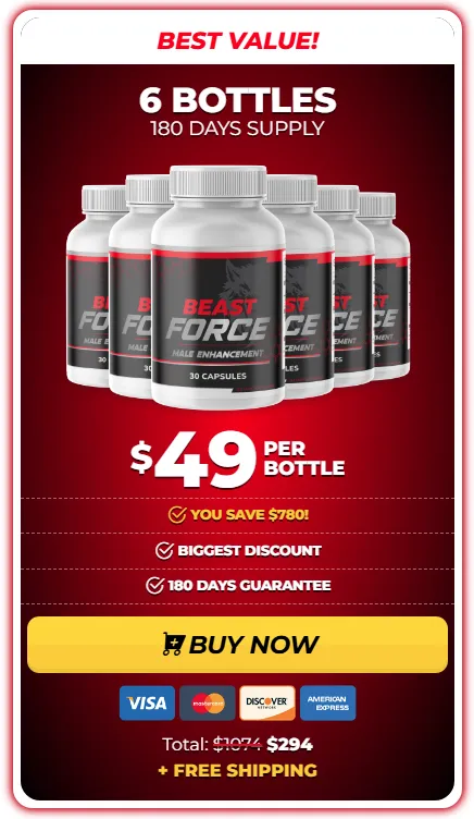 BeastForce 6 bottle