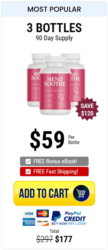 MenoSoothe 3 bottle