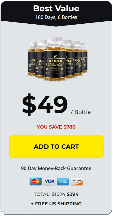 Alpha Surge 6 bottle