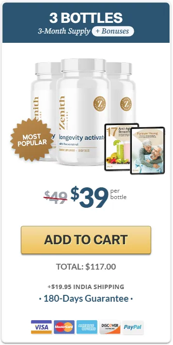 Longevity Activator 3 bottle
