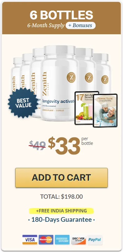 Longevity Activator 6 bottle