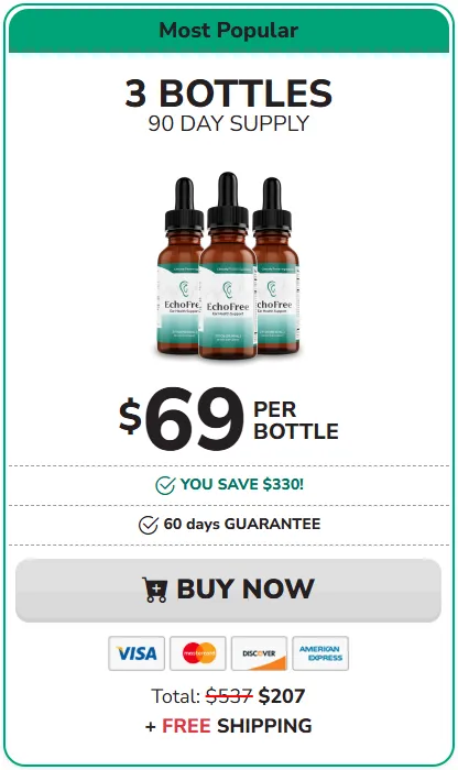 EchoFree 3 bottle