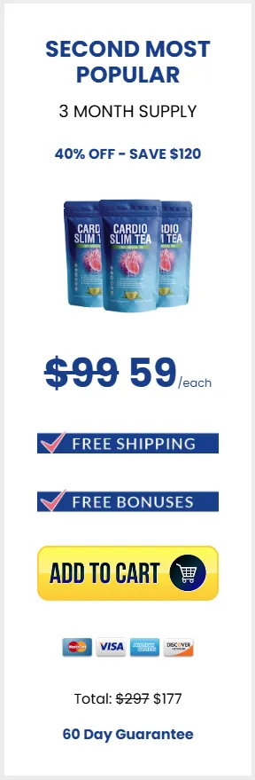 Cardio Slim Tea 3 bottle