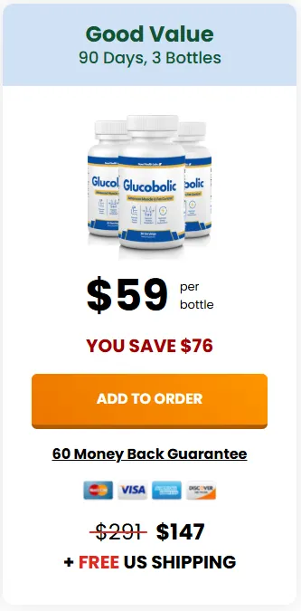 Glucobolic 3 bottle