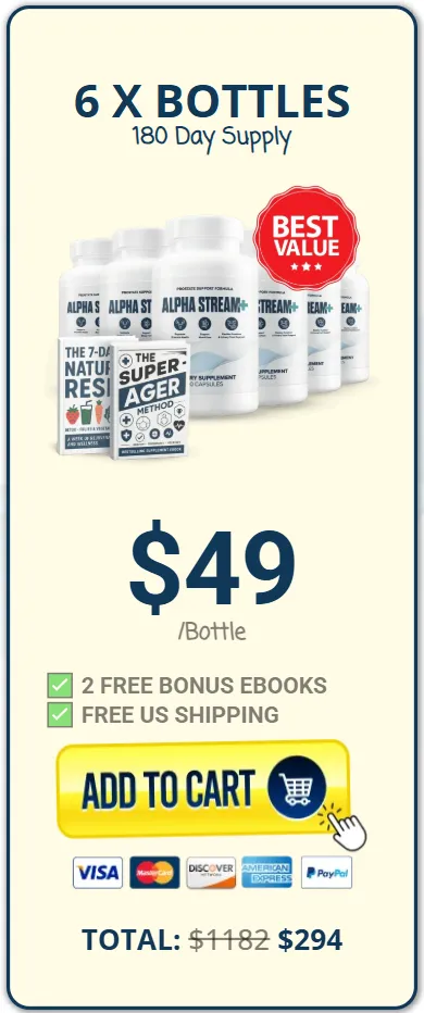 Alpha Stream Plus 6 bottle