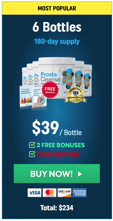 ProstaCleanse 6 bottle