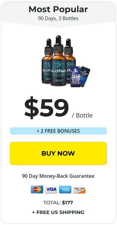 Audifort  3 bottle