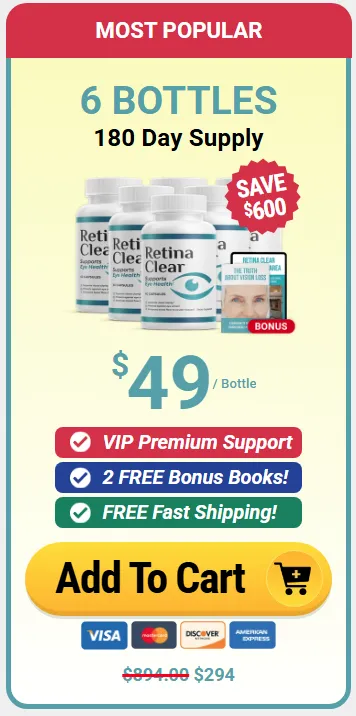 Buy RetinaClear 6 bottle