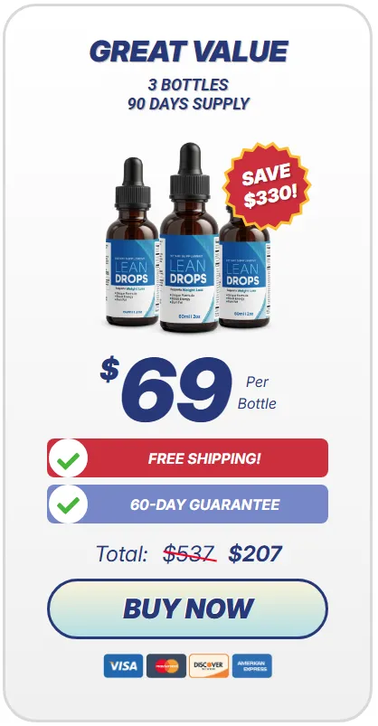LeanDrops 3 bottle