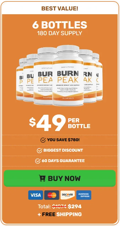 BurnPeak 6 bottle