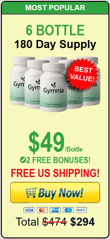 Gymnia 6 bottle