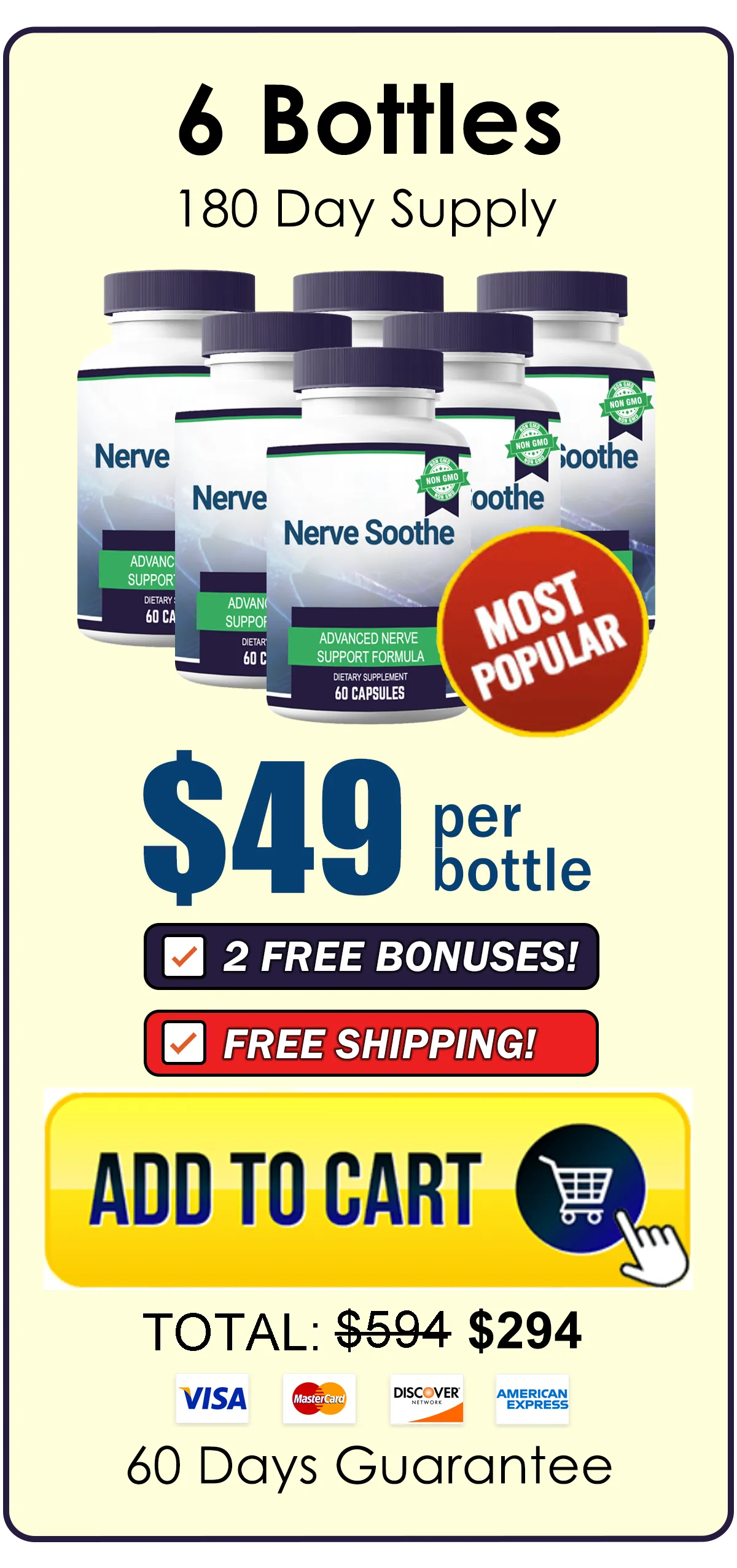 Nerve Soothe 6 bottle