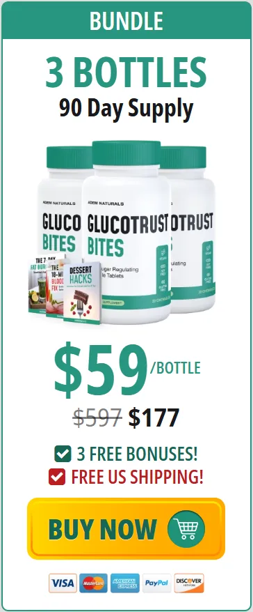 GlucoTrust Bites 3 bottle