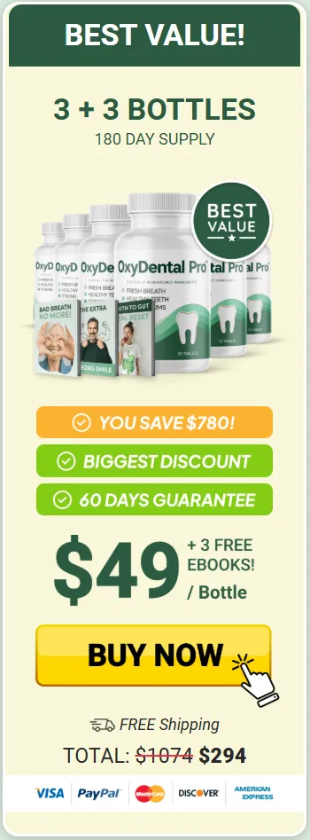 OxyDental Pro 6 bottle