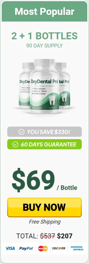 OxyDental Pro 3 bottle