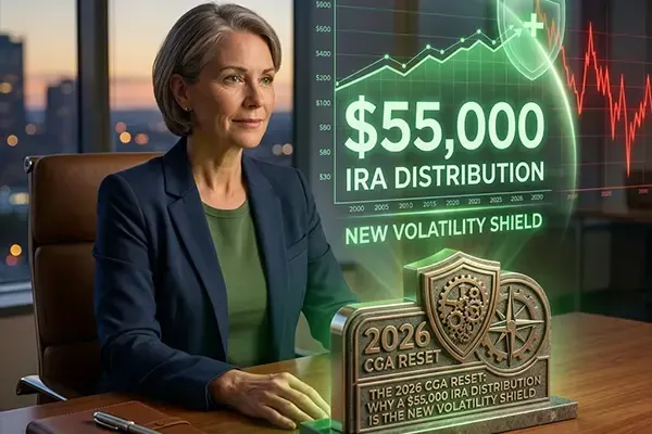 The 2026 CGA Reset: Why a $55,000 IRA Distribution is the New Volatility Shield