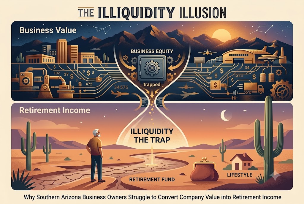 The Illiquidity Illusion: Why Tucson Business Owners Struggle to Convert Company Value into Retirement Income
