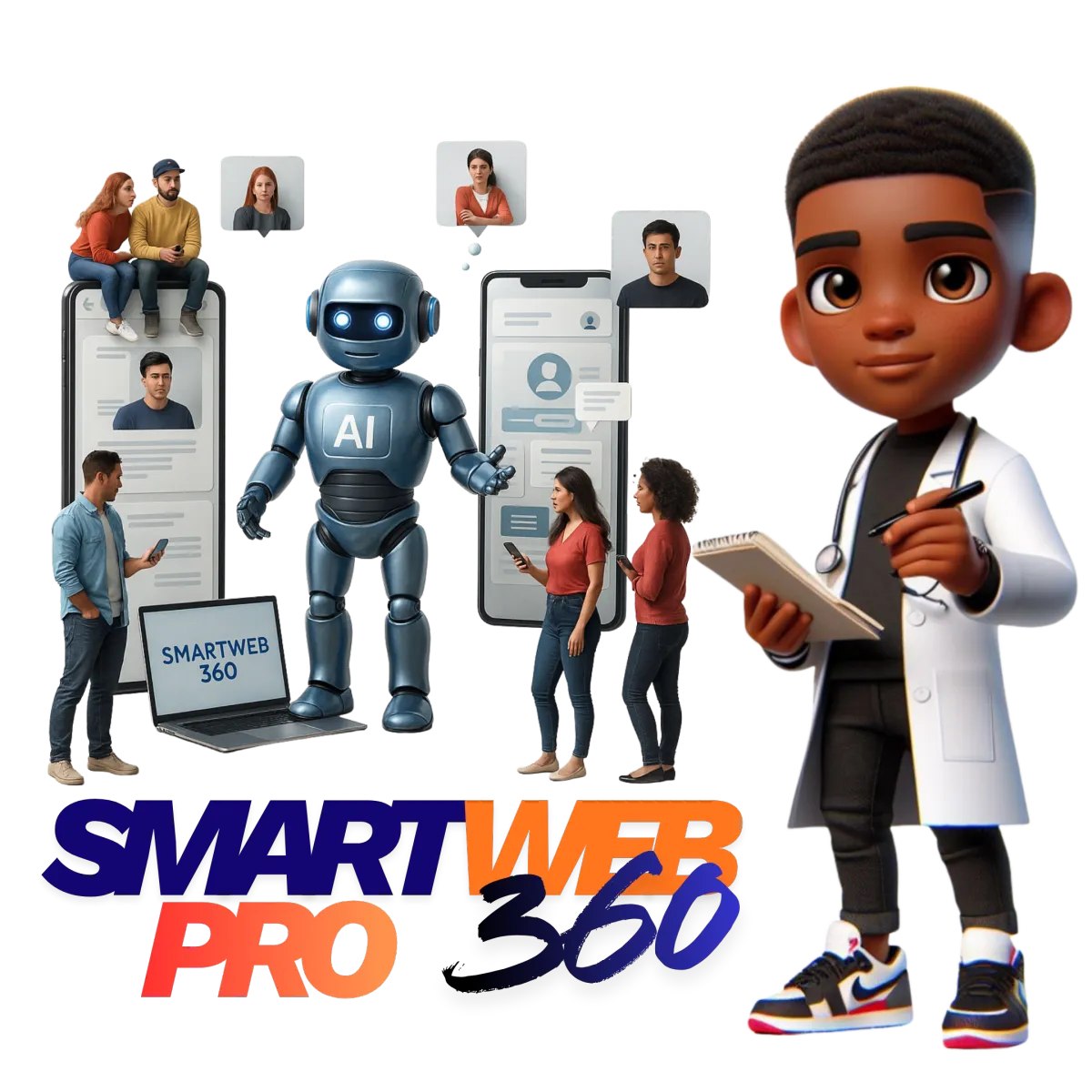 SmartWeb360 Pro AI business automation dashboard