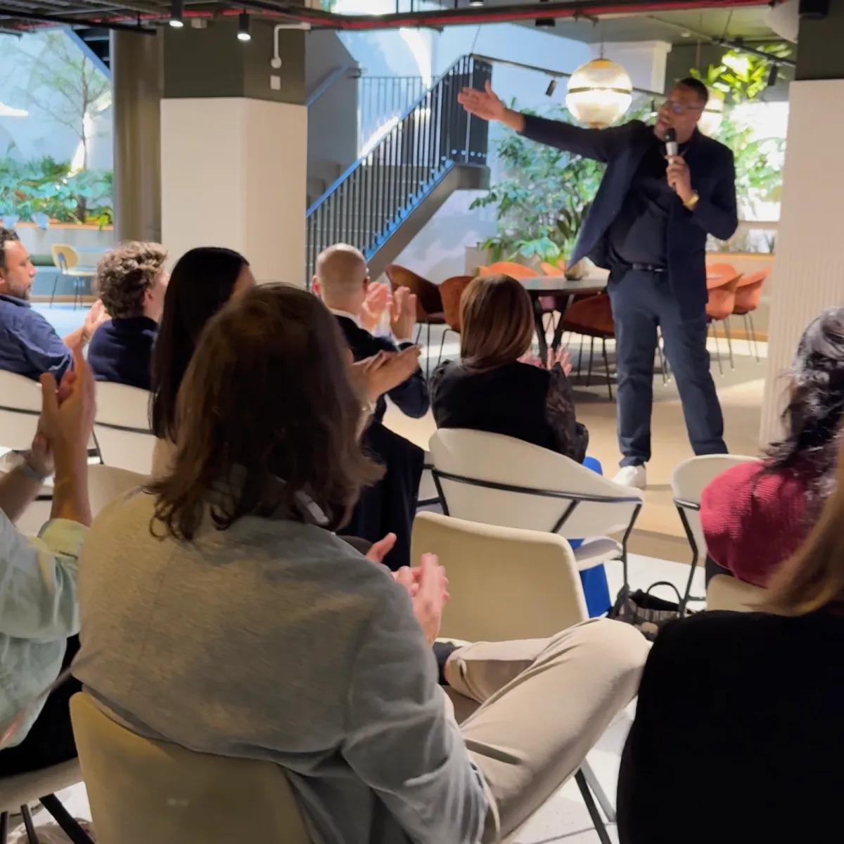 Audience at DISRUPT event