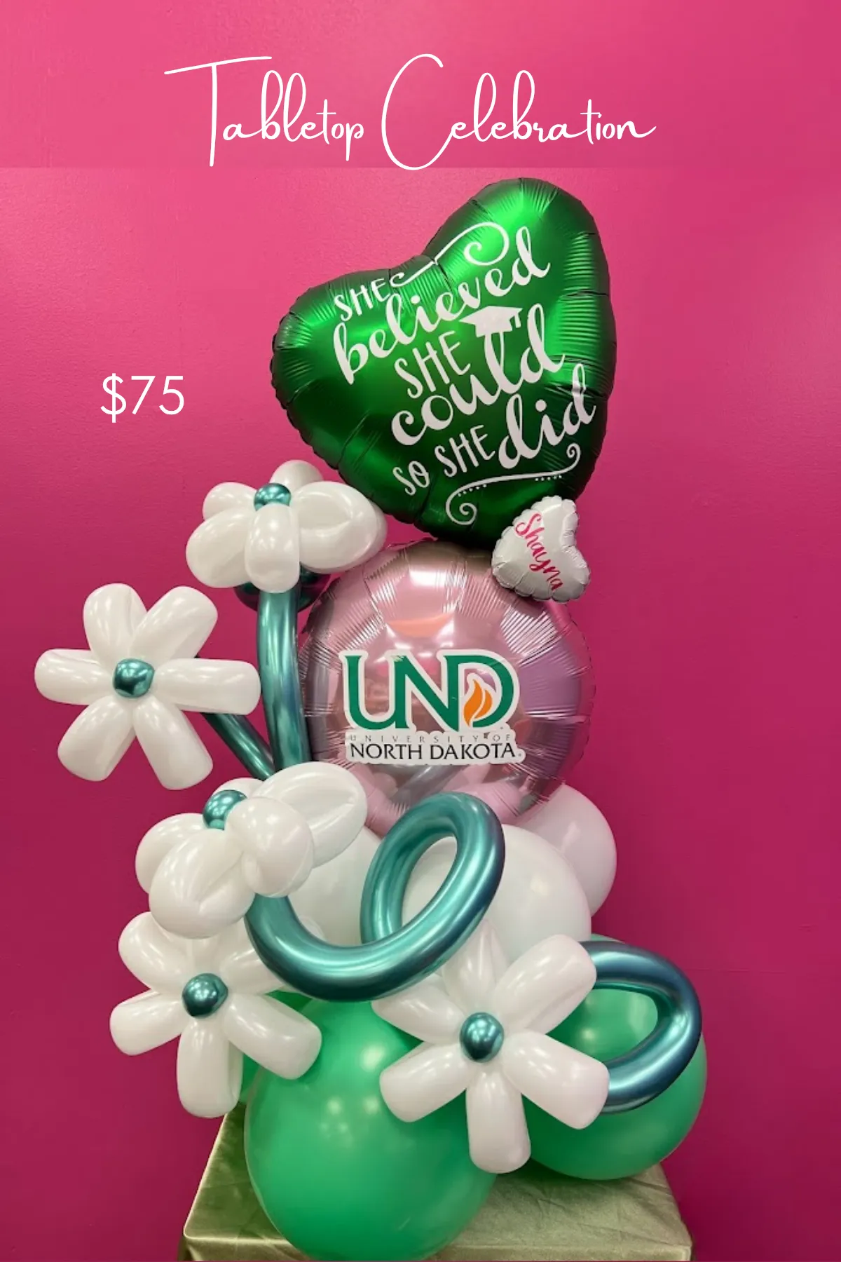 Tabletop Celebration Balloon Arrangement for Graduation