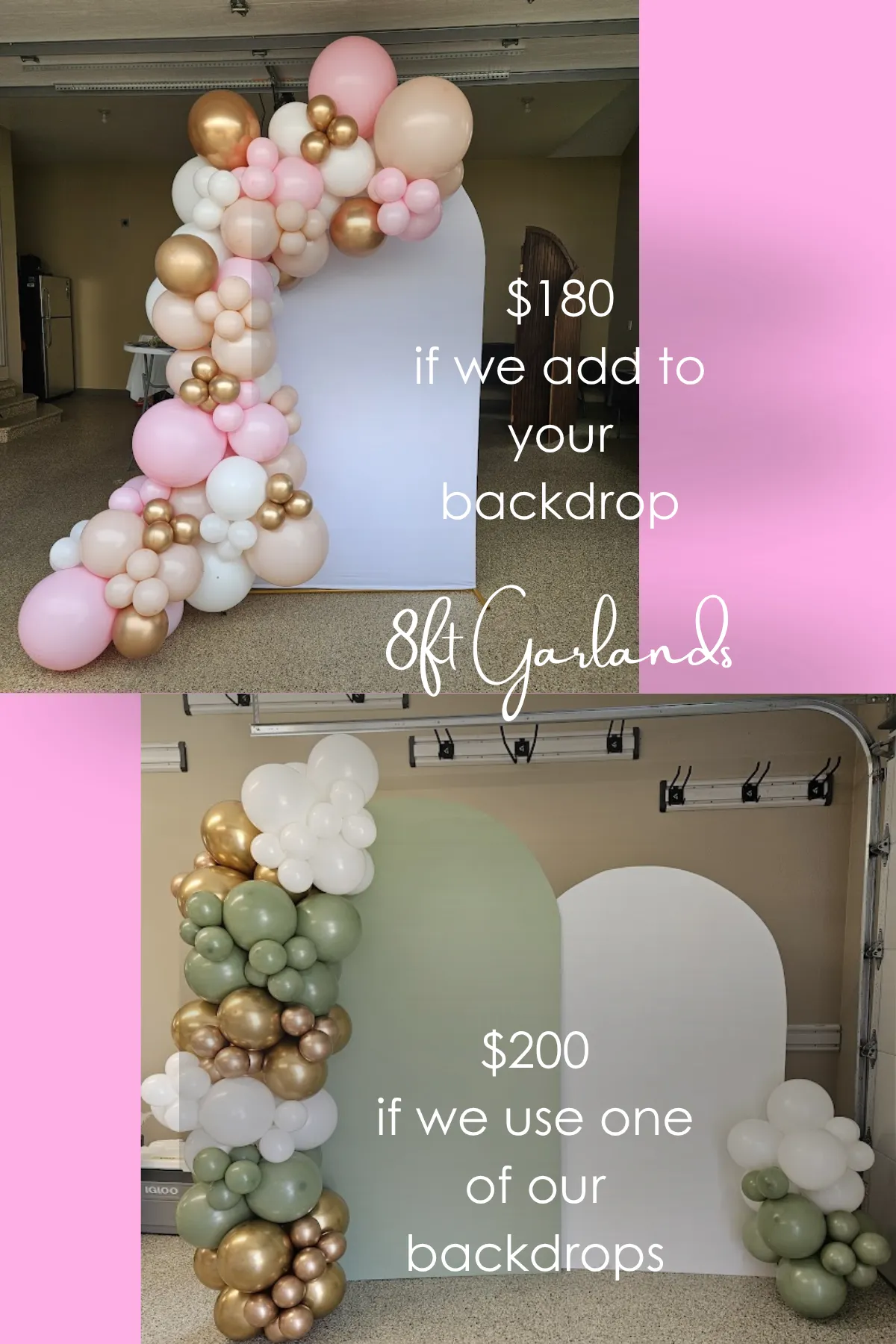 8ft Balloon Garlands for Graduation