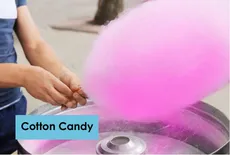 Fresh cotton candy being spun for events in Grand Forks ND