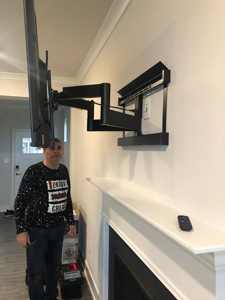 Professional TV mounting service in Lorton Virginia