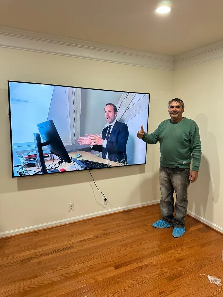 Professional TV mounting service in Kingstowne Virginia