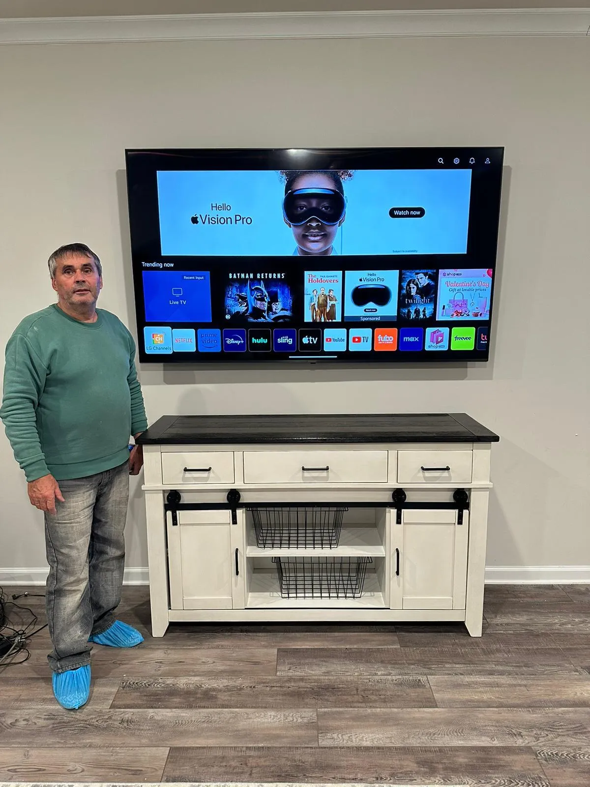 Professional TV mounting service in Bristow Virginia