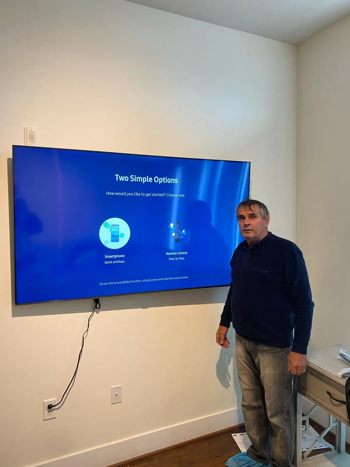Professional TV mounting service in Newington Virginia