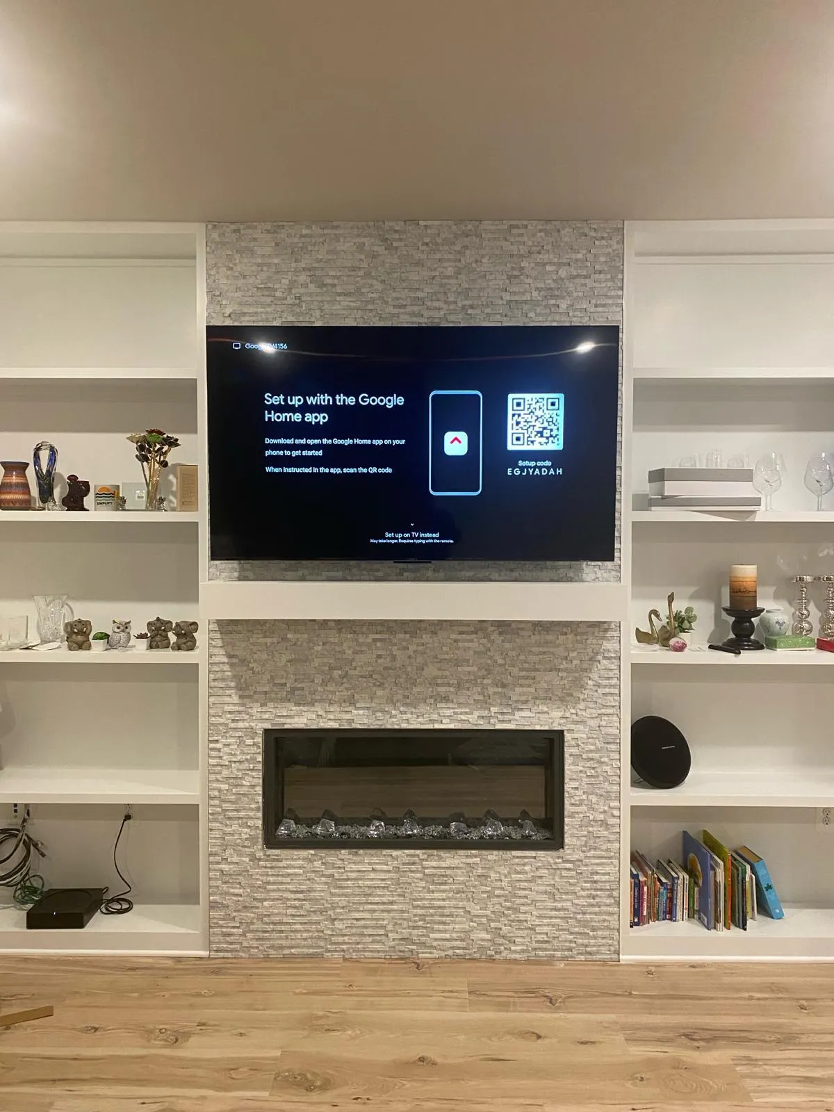 Fireplace TV mounting in Fredericksburg Virginia