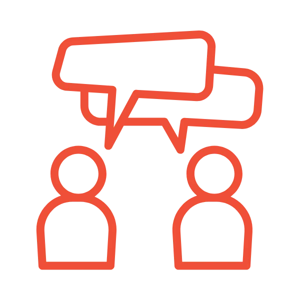 Follow up icon.