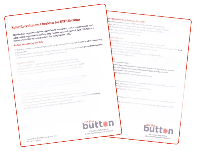 Safeguarding Evaluation Checklist