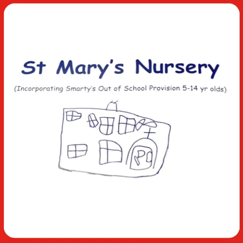This is the logo of St Mary's Nursery in Hexham uses On the Button for their EYFS Safeguarding and Wellbeing logs