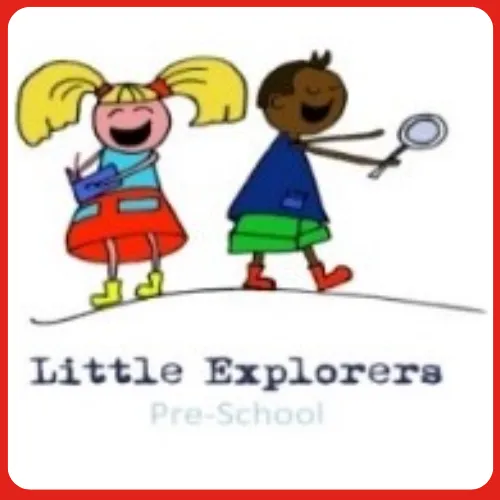 The logo Little Explorers Preschool that use On the Button Safeguarding Software