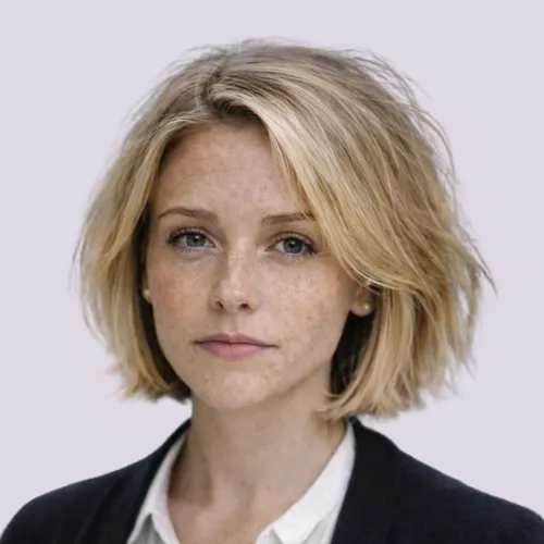 Headshot of Isla, Communication Manager, at On the Button, Well-being and Safeguarding Software