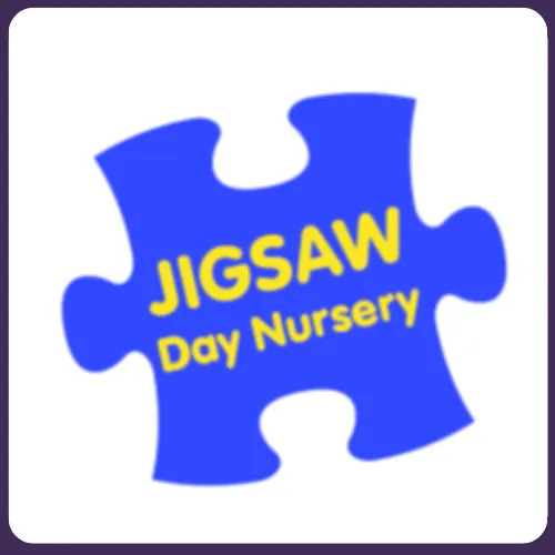 The logo of Jigsaw Day Nurser that use On the Button Safeguarding Software