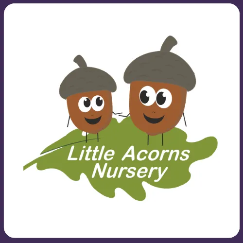The logo of Little Acorns Nursery who uses On the Button, Well-being and Safeguarding EYFS Software