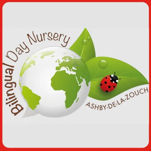 The logo of Bilingual Day Nursery in Ashb-de-la-Zouch one of three of their nurseries that use On the Button, Well-being and Safeguarding EYFS Software 
