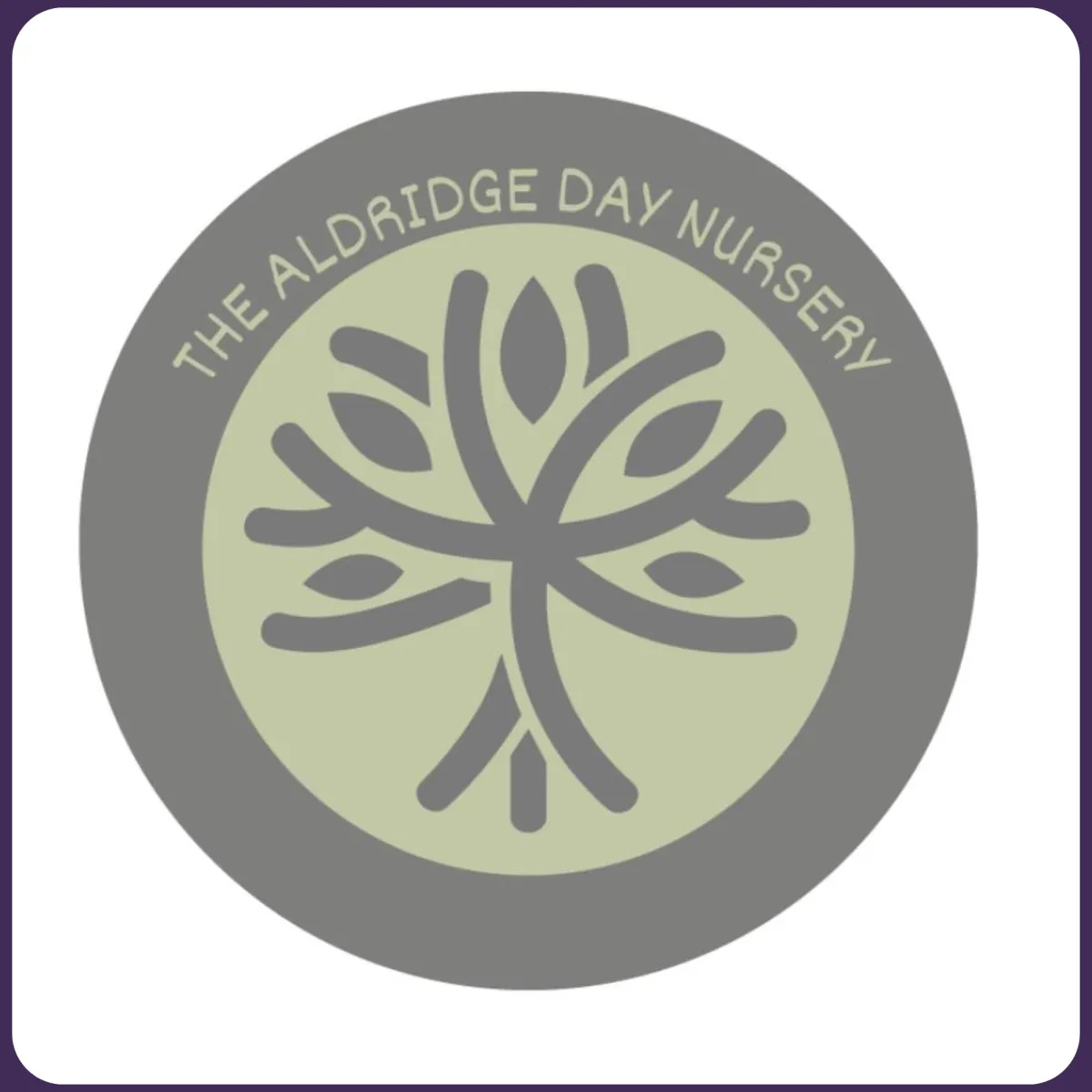 The logo of Aldridridge Day Nursery who uses On the Button, Well-being and Safeguarding EYFS Software
