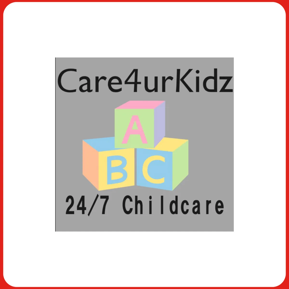The logo of Care4urKidz 24/7 Childcare's logo who uses On the Button, Well-being and Safeguarding EYFS Software