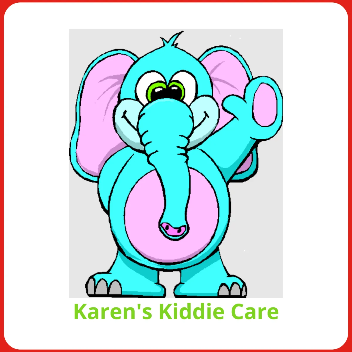 The logo of Karen's Kiddie Care's logo who uses On the Button, Well-being and Safeguarding EYFS Softwar