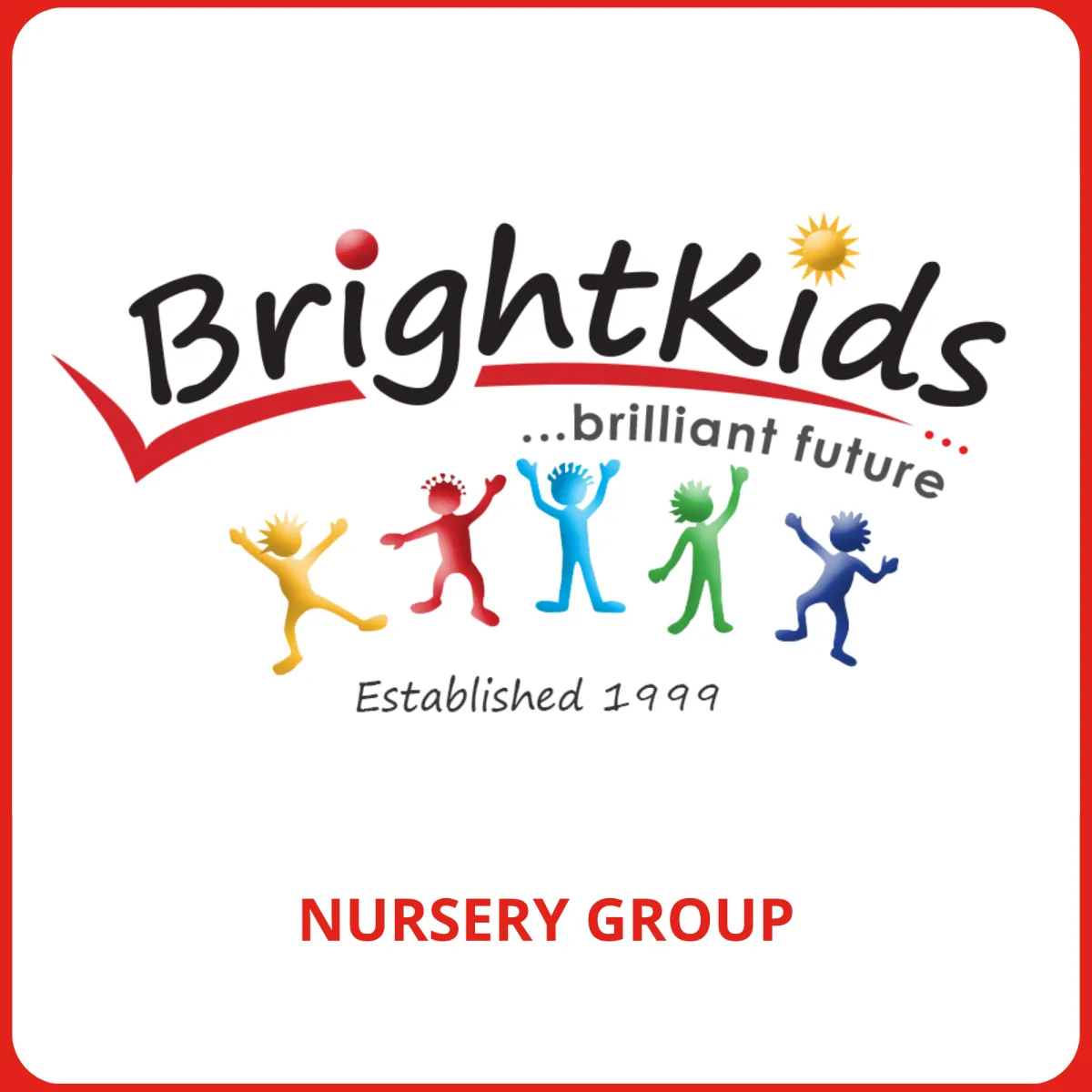 The logo of BrightKids Multi-Site Nursery Group who uses On the Button, Wellbeing and Safeguarding EYFS Software