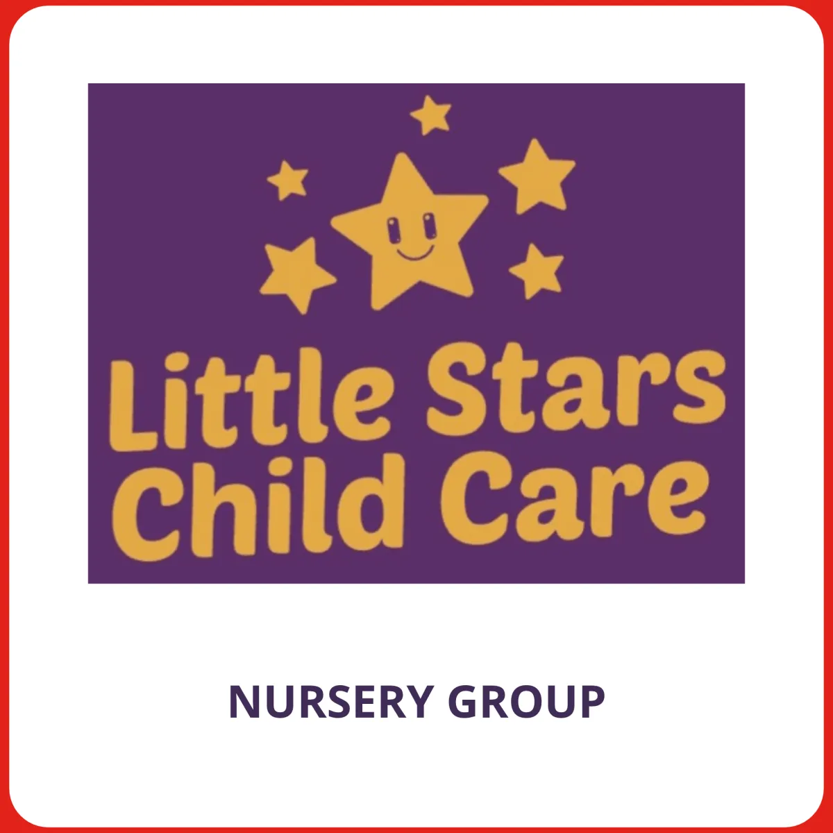 The logo of Little Stars Childcare Multi-Site Nursery Group who uses On the Button, Wellbeing and Safeguarding EYFS Software