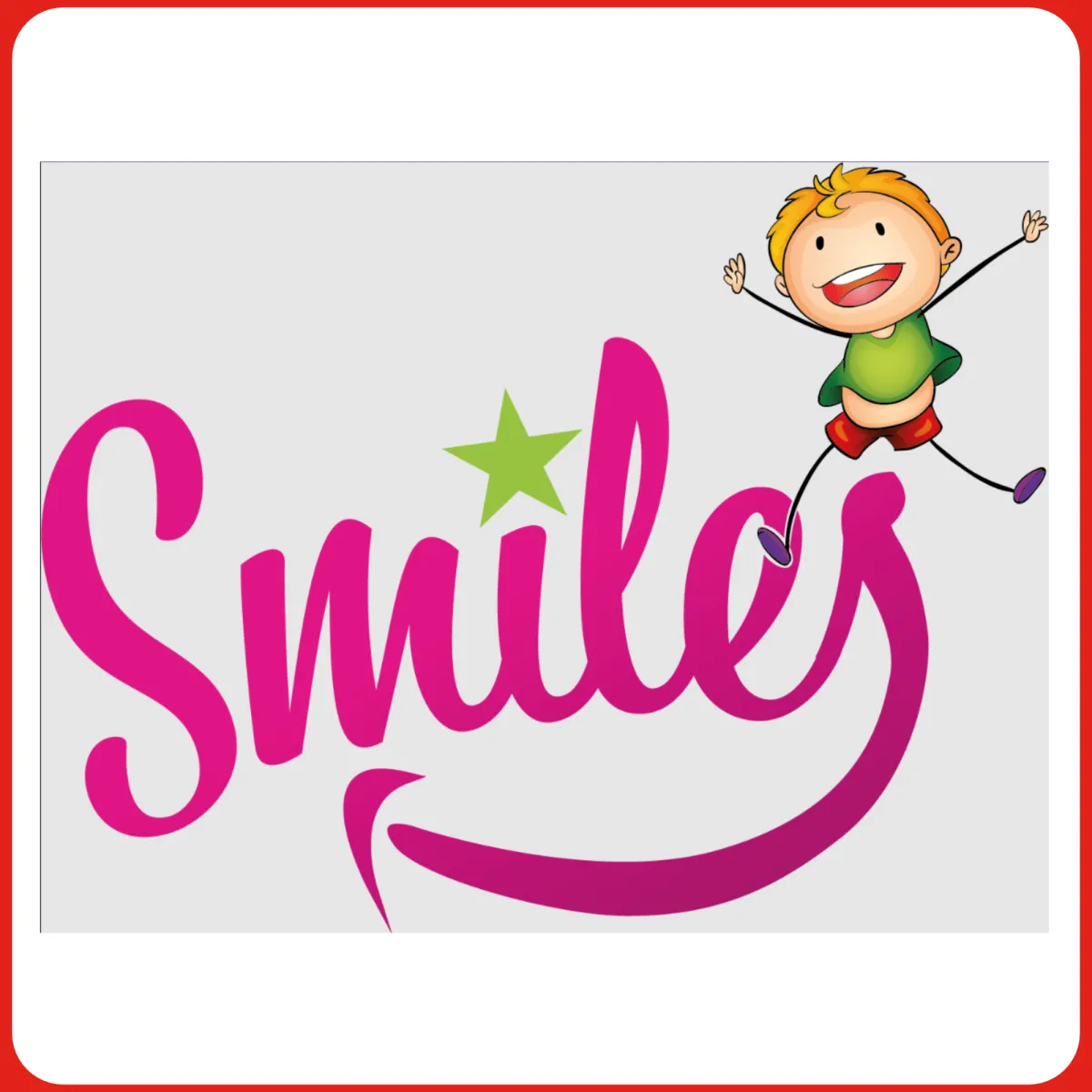 The logo of Smiles of Quorn (wraparound care) who uses On the Button, Well-being and Safeguarding EYFS Software