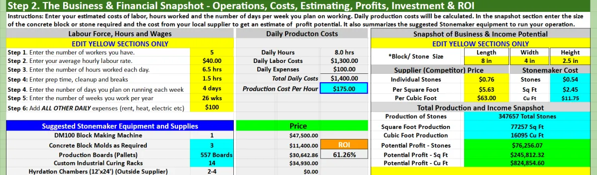 Stonemaker Financial Calculator